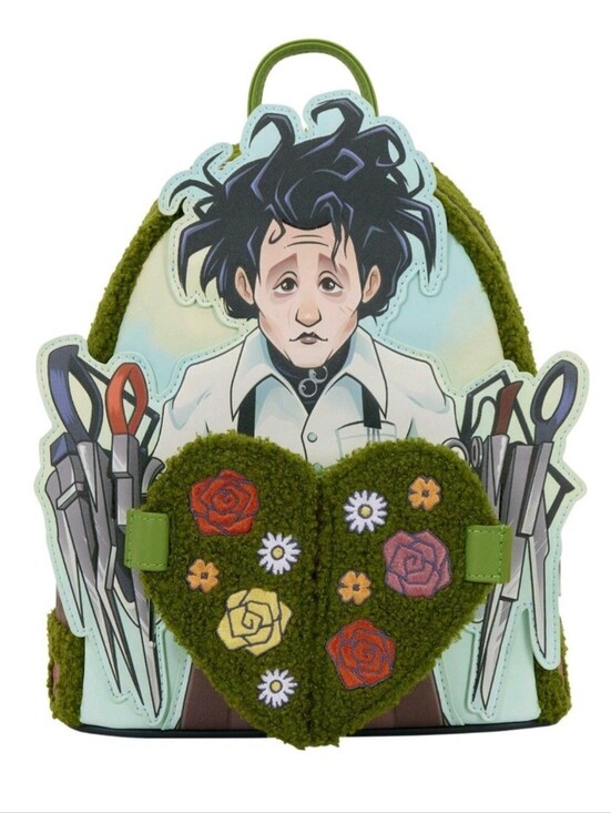 Loungefly Handbags - NWT EDWARD SCISSORHANDS SHERPA LOUNGEFLY MINI BACKPACK
